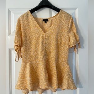 Orange Floral Blouse | Who What Wear
